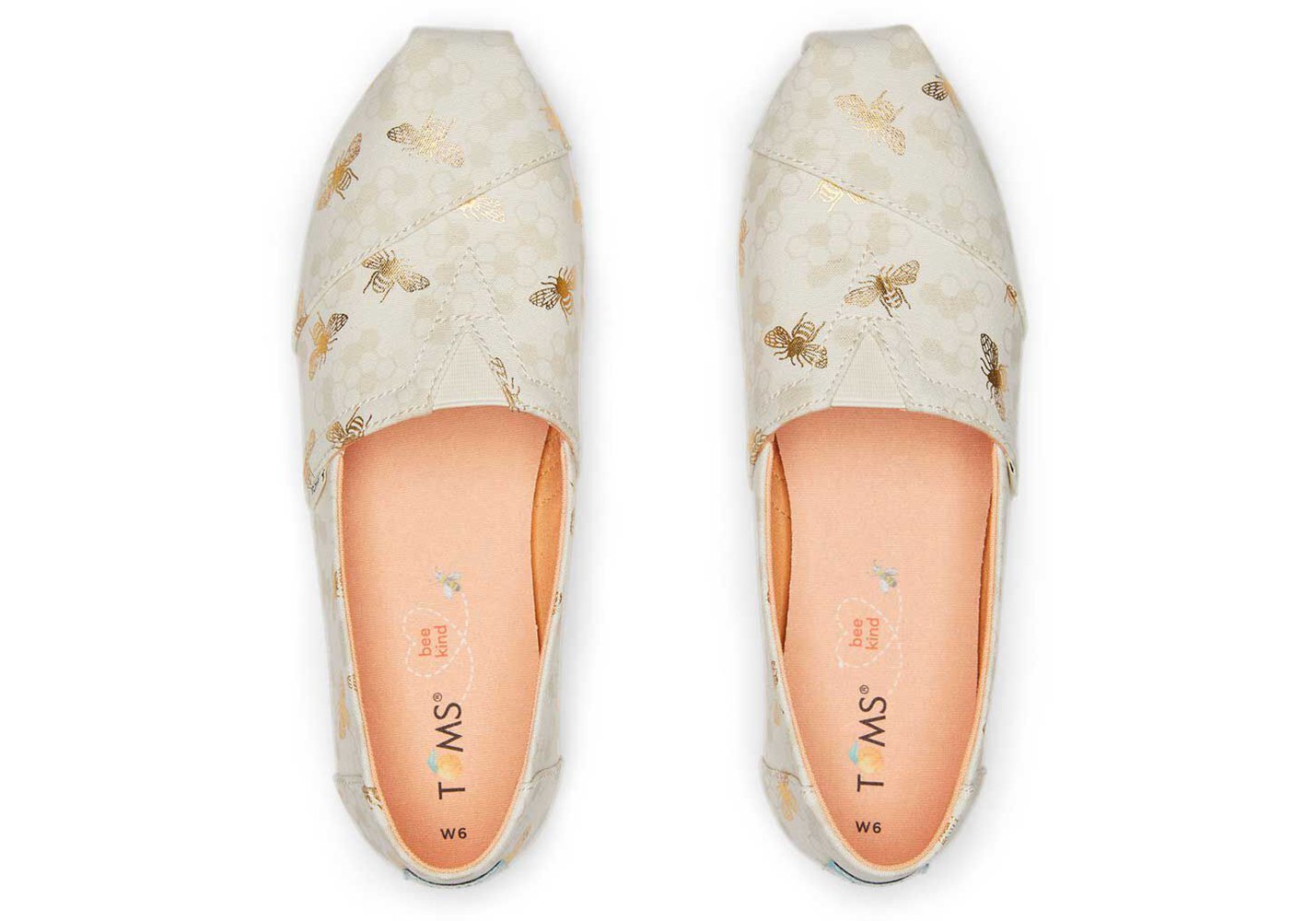 Toms Alpargata Bumble Bees Espadrille Beige - Womens - 01653-ZSIP